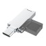 USB-C čítačka Micro SD pamäťových kariet K913 strieborná