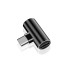 USB-C elosztó és 3,5 mm-es jack csatlakozó fekete