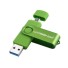 USB flash disk 2 v 1 J2983 zelená