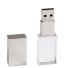 USB flash disk krystal stříbrná