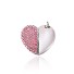USB flash disk srdce s kamínky růžová