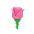 USB flash disk v tvare ruže ružová