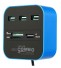 USB-HUB und Speicherkartenleser blau