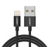 USB kábel pre Apple iPhone / iPad / iPod čierna