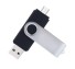 USB + micro USB flash disk čierna