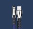 USB - Micro USB / USB-C / Lightning K577 adatkábel kék
