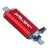 USB OTG flash disk 3v1 červená