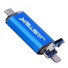 USB OTG flash disk 3v1 modrá