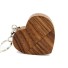USB pendrive fa szív barna