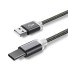 USB-/USB-C-Datenkabel mit verlängertem Stecker schwarz