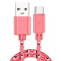 USB-/USB-C-Ladekabel K522 rosa