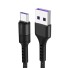 USB/USB-C-Schnellladedatenkabel schwarz