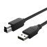 USB-zu-USB-B-Verbindungskabel für M/M-Drucker schwarz