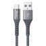 USB-zu-USB-C-Datenkabel K687 silbern