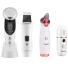 Vákuumos pórustisztító, LED-es bőrápoló készülék, ultrahangos bőrtisztító és hidratáló arcpároló fehér