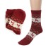 Vánoční dámské ponožky červená