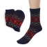 Vánoční dámské ponožky tmavě modrá