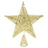 Vánoční hvězda na stromeček zlatá