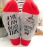 Vánoční ponožky bavlněné červená