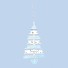 Vánoční závěsný strom světle modrá