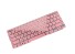 Védőburkolat Asus ZenBook 14 billentyűzethez rózsaszín
