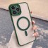 Védőburkolat MagSafe támogatással iPhone 15 Plus készülékhez zöld