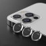 Védőüveg a hátsó kamerához iPhone 11 Pro/ 12 Pro készülékekhez ezüst