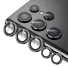 Védőüveg a Samsung Galaxy S23 fényképezőgép lencséjéhez fekete