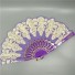 Ventilator de mătase cu ornamente violet