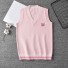 Vesta tricotată pentru femei A2270 roz
