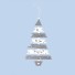Vianočný závesný strom sivá