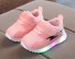 Világító gyerek tornacipő A362 rózsaszín
