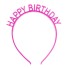 Világító party fejpánt HAPPY BIRTHDAY 2 db rózsaszín