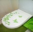 Vinil fürdőszoba matrica virágmintával J1017 zöld