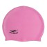 Vodotěsná vysoce elastická plavecká čepice pro muže a ženy Vybavení pro plavce Silikonová čepice do bazénu s ochranou uší Unisex růžová