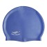 Vodotěsná vysoce elastická plavecká čepice pro muže a ženy Vybavení pro plavce Silikonová čepice do bazénu s ochranou uší Unisex tmavě modrá