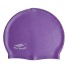 Vodotesná vysoko elastická plavecká čiapka pre mužov a ženy Vybavenie pre plavcov Silikónová čiapka do bazéna s ochranou uší Unisex fialová