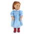 Voľné šaty pre bábiku svetlo modrá