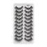 Voluminöse falsche Wimpern, 10 Paar falsche 3D-Kleber, schwarze Wimpern, Wimpernverlängerungs-Set 9