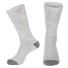 Vyhrievané zimné ponožky Lyžiarske ponožky na 3 AA batérie Zahrievacie unisex ponožky z bavlny sivá