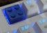 Vyměnitelná klávesa kostka K433 modrá