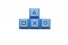 Vymeniteľné klávesy do klávesnice K336 modrá