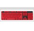 Vyměnitelné klávesy PBT, 108 kláves červená