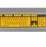 Vyměnitelné klávesy PBT, 108 kláves žlutá