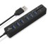 Vysokorýchlostný rozbočovač USB HUB 2 v 1 čítačku SD kariet J1641 čierna