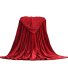 Warme Flanelldecke 70 x 100 cm rot