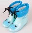 Warme Kinderstiefel mit Tieren hellblau