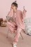 Warmer Damenpyjama P3153 rosa