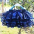 Warstwowa spódnica dziewczęca L994 ciemnoniebieski