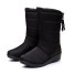 Wasserdichte Damen-Winterstiefel J1200 schwarz